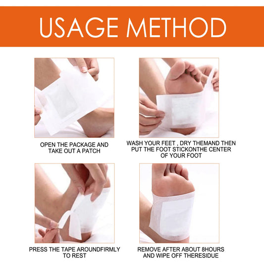 Almofadas para os Pés de Gengibre e Bambu Natural – Limpeza Profunda para Cuidados com os Pés, Melhoria do Sono, Desintoxicação e Modelagem Corporal